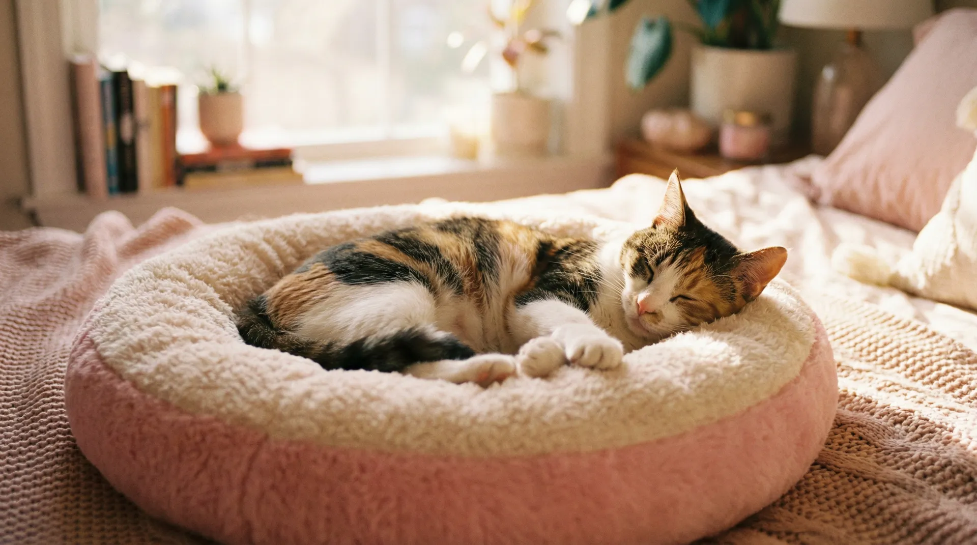 三花猫安静入睡 - 谷歌